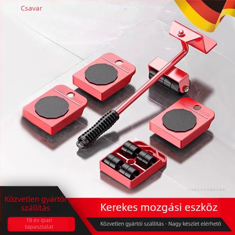 Poroloni cz-001 Nehéz bútorokhoz való mozgó görgőalap — Univerzális görgős rendszer, hidegen hengerelt acélból