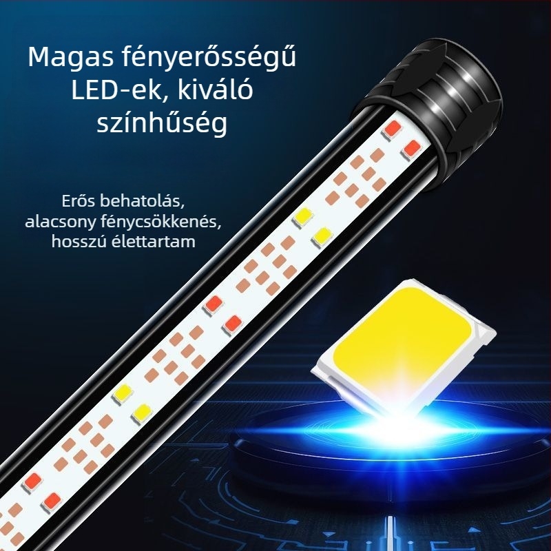 Akvaris lámpa – rendkívül fényes fehér fény, vízálló díszítő akváriumi világítás növényekhez; Anyag: Egyéb; Importált: Nem; Márka: Nothing