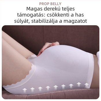 Plusz méretű kismama fehérnemű nőknek, varrás nélküli, magas derekú, lélegző, pamut bélésű, antibakteriális