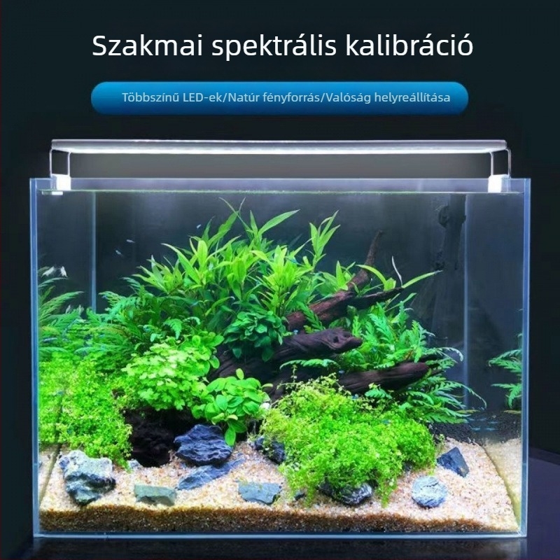 LED akváriumi fény – teljes spektrum, nagy fényerő, akváriumtájépítéshez