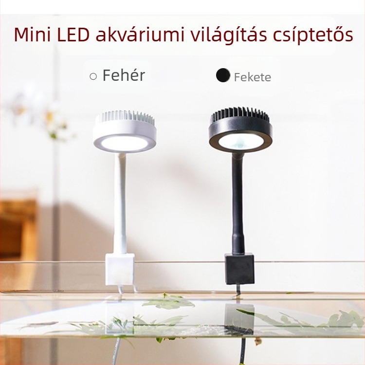 Mini akváriumi LED növényvilágítás – vízálló 5W lámpa 12×5730 LED-del