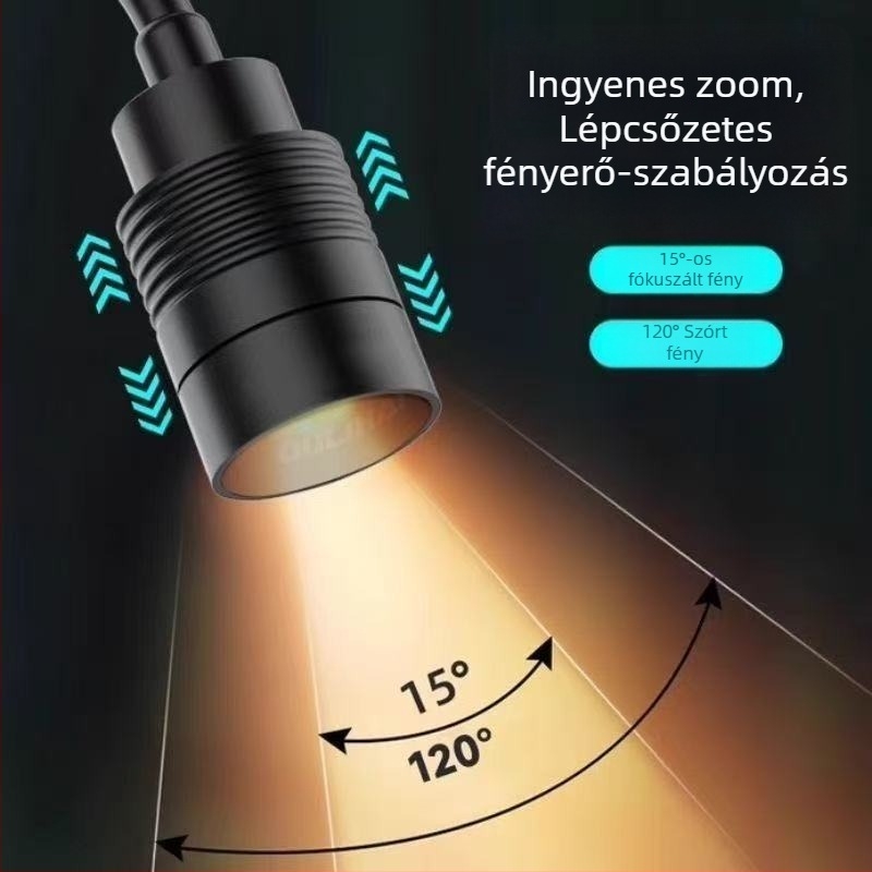 USB akvárium LED világítás, 3W, alumínium- és vas kivitel, mini spotlámpa kis akváriumokhoz