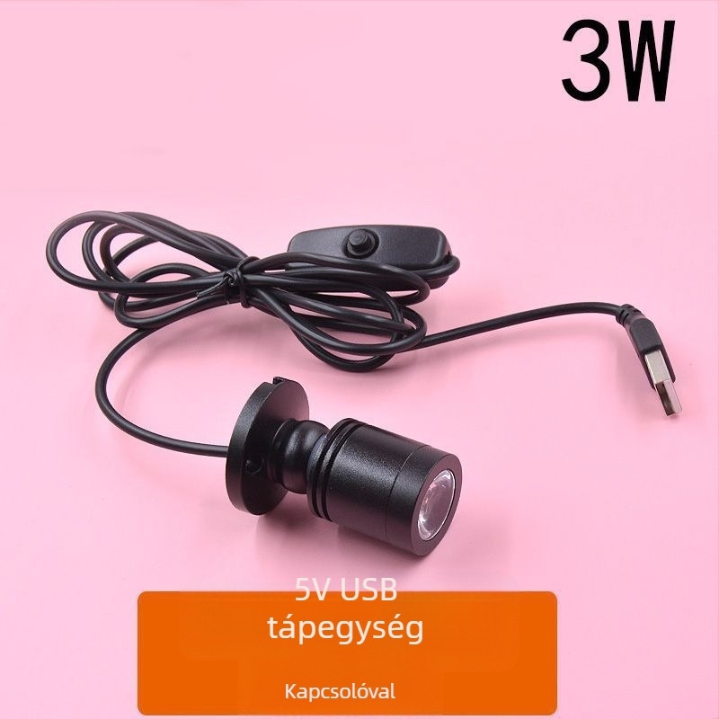 Asztali mini akváriumi spotlámpa - alumínium, ≤5W, Kínában gyártva