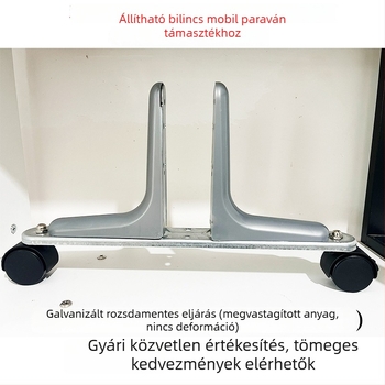 Állítható tartó lábak válaszfalakhoz, mozgatható alap