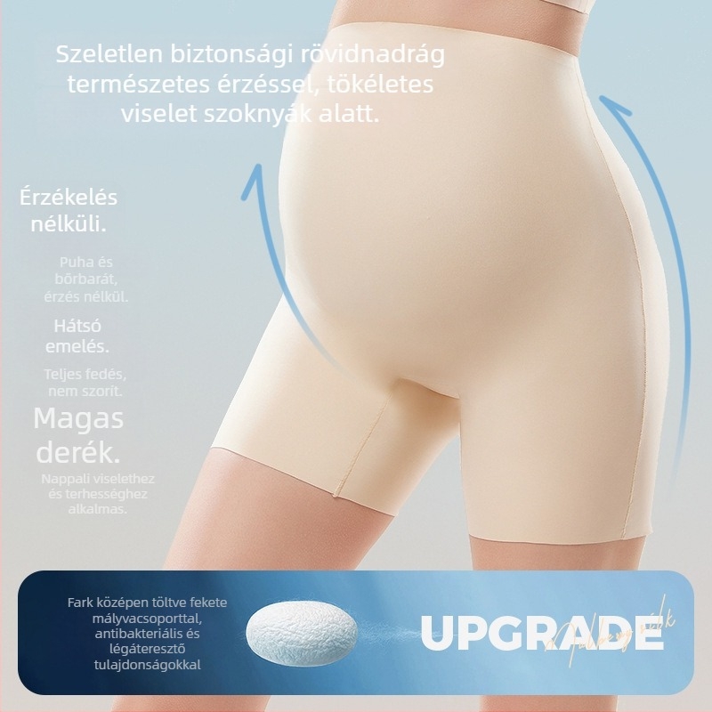 Anyasági leggings szellős nylon keverékből, magas derekú, expozíció elleni védelem, nyári kényelem
