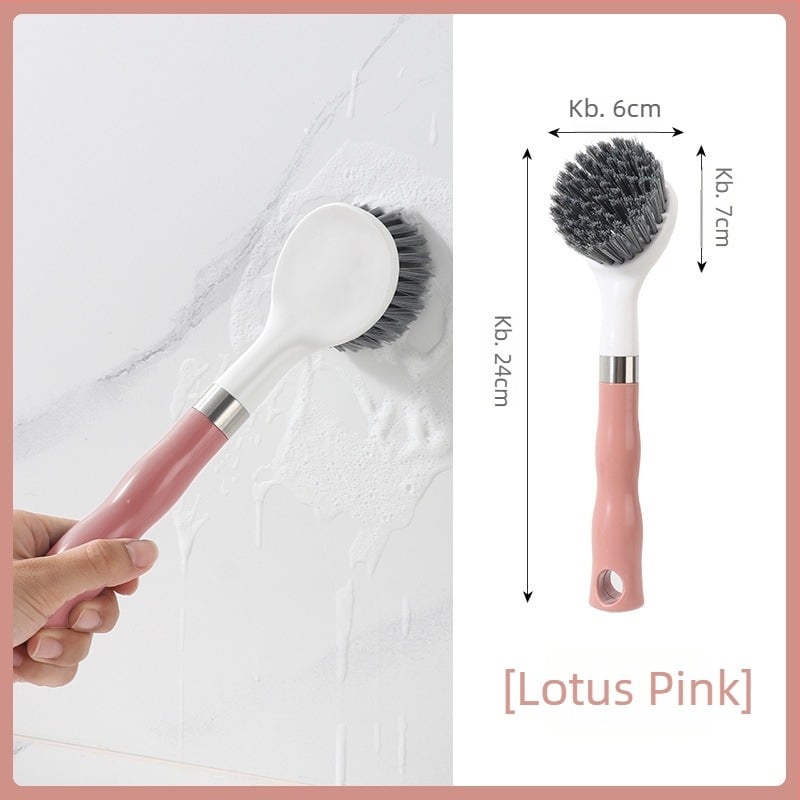 Hosszú nyeletű mosdó- és fürdőszobai tisztítóecset, csempeecset, műanyag