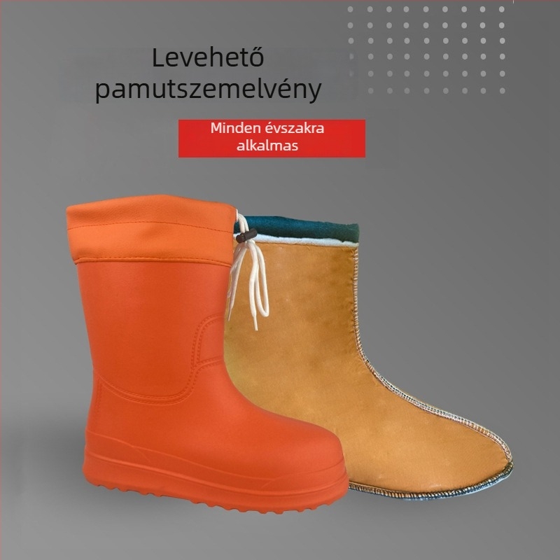 GenZ férfi EVA esőcsizmák - ultra könnyűek, magas szárúak, olaj- és lúgálló, csúszásmentes, vízálló