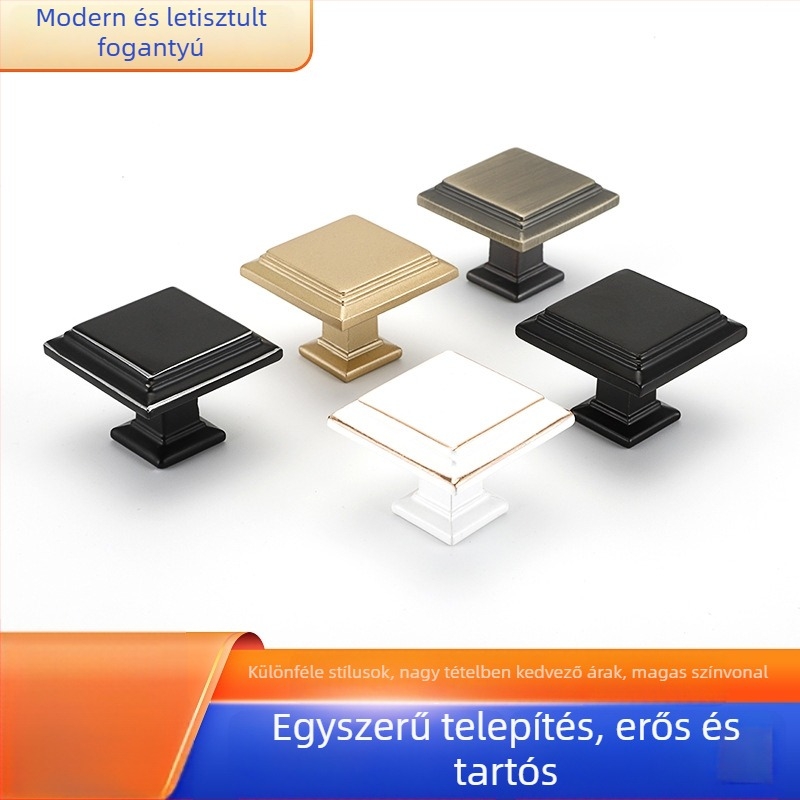 Gardrób- és szekrényajtó fogantyú, alumínium ötvözet, csiszolt felület, modern minimalista stílus