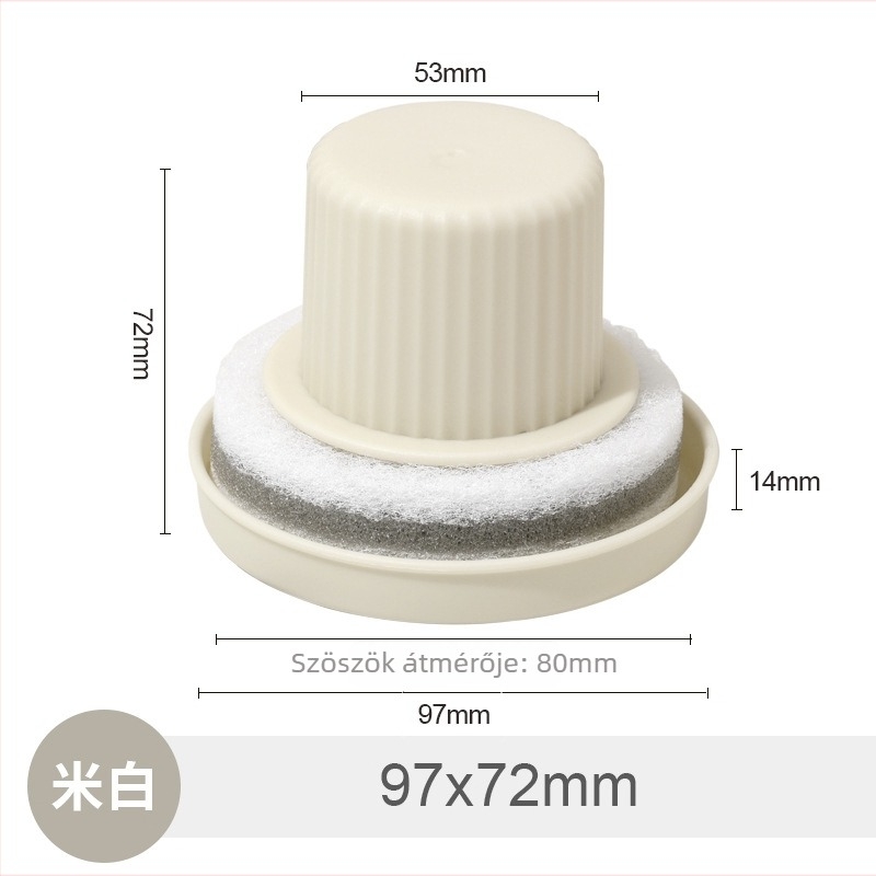 Mosdó tisztító ecset nyéllel, műanyag, 50 g, 200 darabos készlet, OPP zacskó