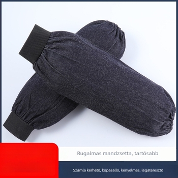 Gyári gyártásra tervezett denim ujjvédők – kopásálló, szennyeződés elleni védelem, modern egyszerű stílus
