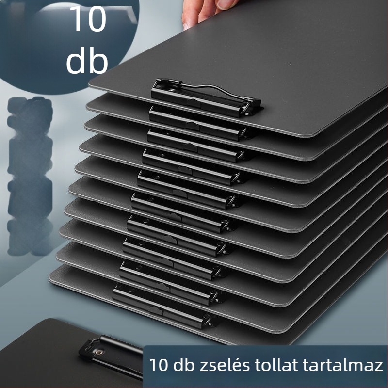 A4-es műanyag író tábla csipeszekkel, diákoknak