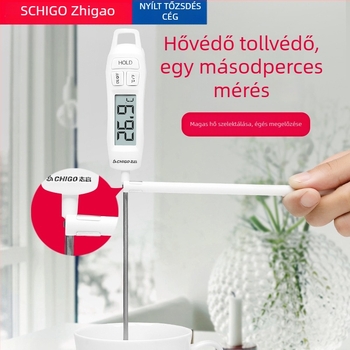 Chigo Magas Pontosságú Elektronikus Sondás Élelmiszerhőmérő Folyadékokhoz, -50°C-tól 300°C-ig