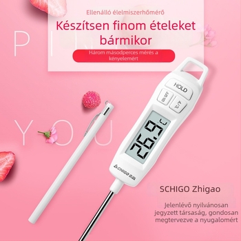 Chigo Magas Pontosságú Elektronikus Sondás Élelmiszerhőmérő Folyadékokhoz, -50°C-tól 300°C-ig