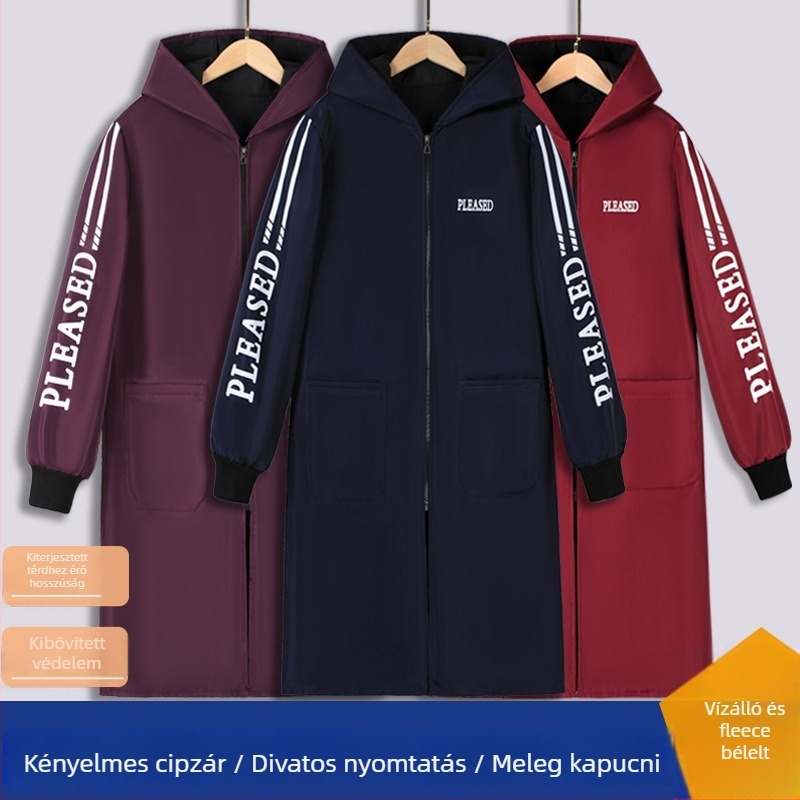 Ujjakkal ellátott kötény, foltálló anyag, munkaruha szövet, modern minimalist stílus, minden szezonra