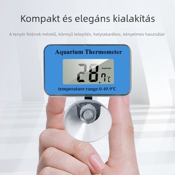 Akváriumi vízhőmérő – ABS anyag, vízhőmérséklet-mérés, akváriumi hőmérő