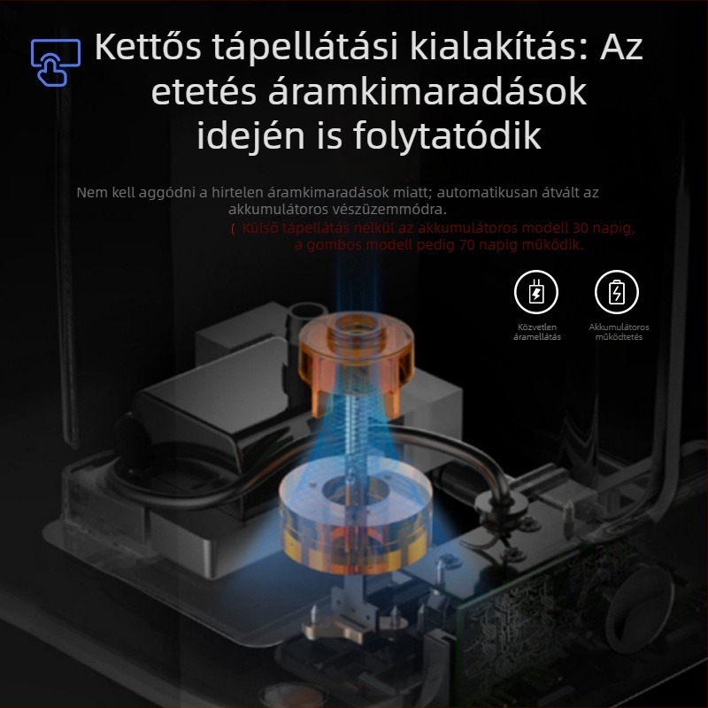 Új okos etető automata távoli Wi-Fi-vel, időzített adagolás, 4 literes kapacitás, újratölthető lítium-ion akkumulátor macskáknak és kutyáknak