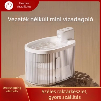 Automata vízadagoló macskák és kutyák számára, Little White Whale modell, levehető, súly 1,5 kg