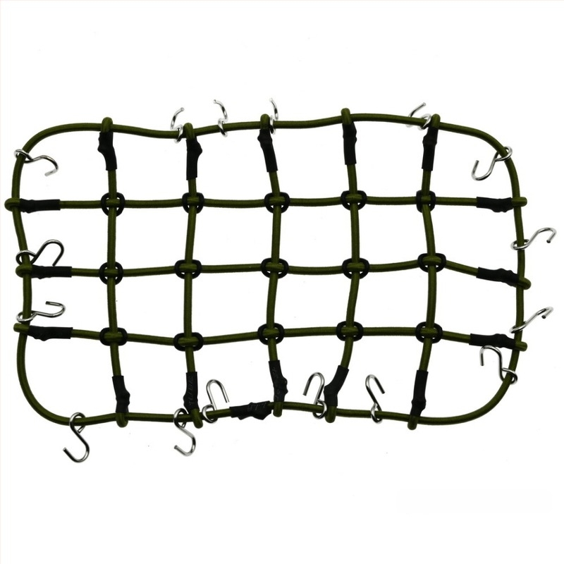 D90 1:10 Tetőcsomagtartó háló – gumis kötél, modell dekorációs kiegészítők, DIY módosítás, nagy háló és kis háló, összeszerelhető