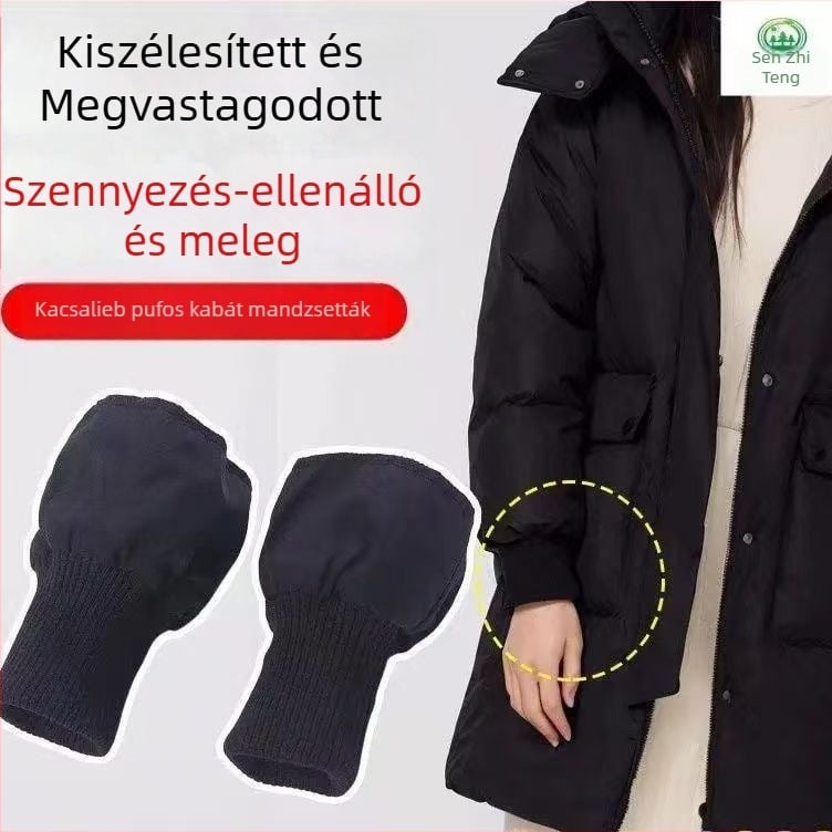 Uniszex szélvédett ujjvédő mandzsetta, anti-szennyeződés, téli–őszre, 2025 őszén megjelenés