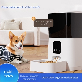 Távoli okos etető macskáknak és kutyáknak, Wi‑Fi és hangvezérléssel, videó etetés, időzített etetés