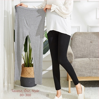 Kismama leggings Modal anyagból, ultra vékony, cropped hossz, magas derék, hasi támasz, nagy rugalmasság