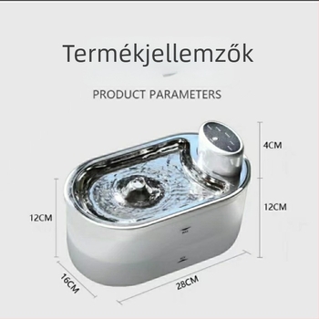 Harmadik generációs intelligens vezeték nélküli vízadagoló háziállatok számára automatikus keringésű szűréssel, kutyák és macskák számára