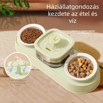 Automata macska etető és vízadagoló tál – univerzális macska etetőeszköz