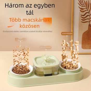 Automata macska etető és vízadagoló tál – univerzális macska etetőeszköz