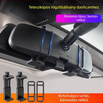 Universális dashcam tartó – központi konzolhoz és visszapillantó tükörhöz tartozó alap