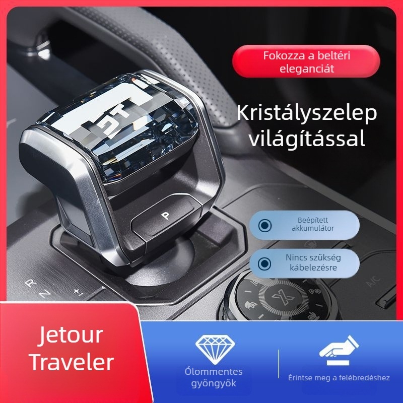 Kristályos váltókar gomb Chery Jietu Traveler modellhez (anyag: kristály; modell: Jietu Traveler; kompatibilis: Chery; nem testreszabható)