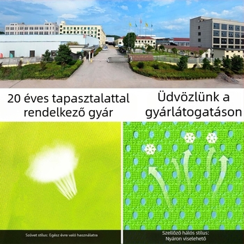 Magas látás és fényvisszaverő mellény – zseb nélkül, logónyomtatás támogatott; Modell HC-002/HC-012; Márka Haichuan; Magáncímke engedélyezett