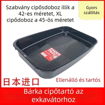 Vezetőfülke cipősdoboz – belső tároló rendszerező nehézgépekhez (kotró, rakodó, targoncá, daru)