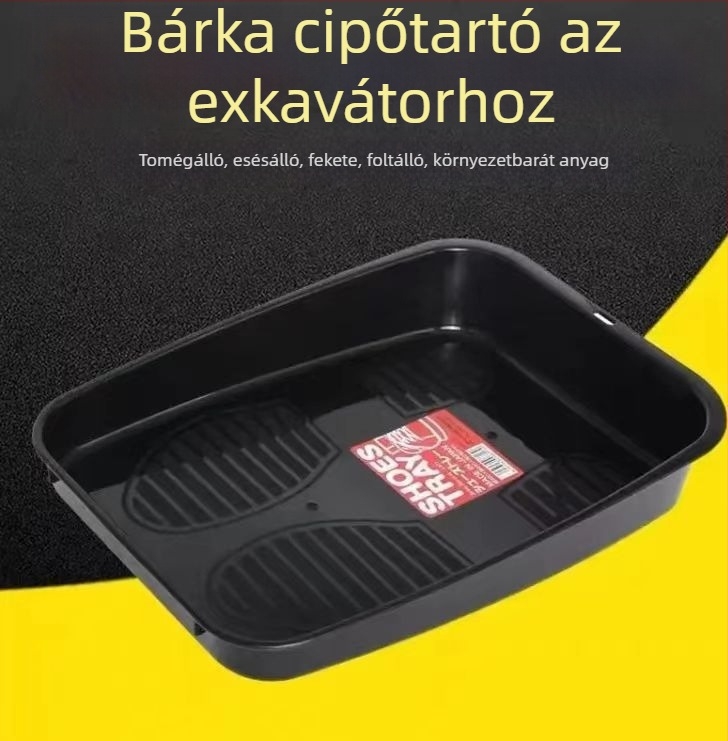 Vezetőfülke cipősdoboz – belső tároló rendszerező nehézgépekhez (kotró, rakodó, targoncá, daru)