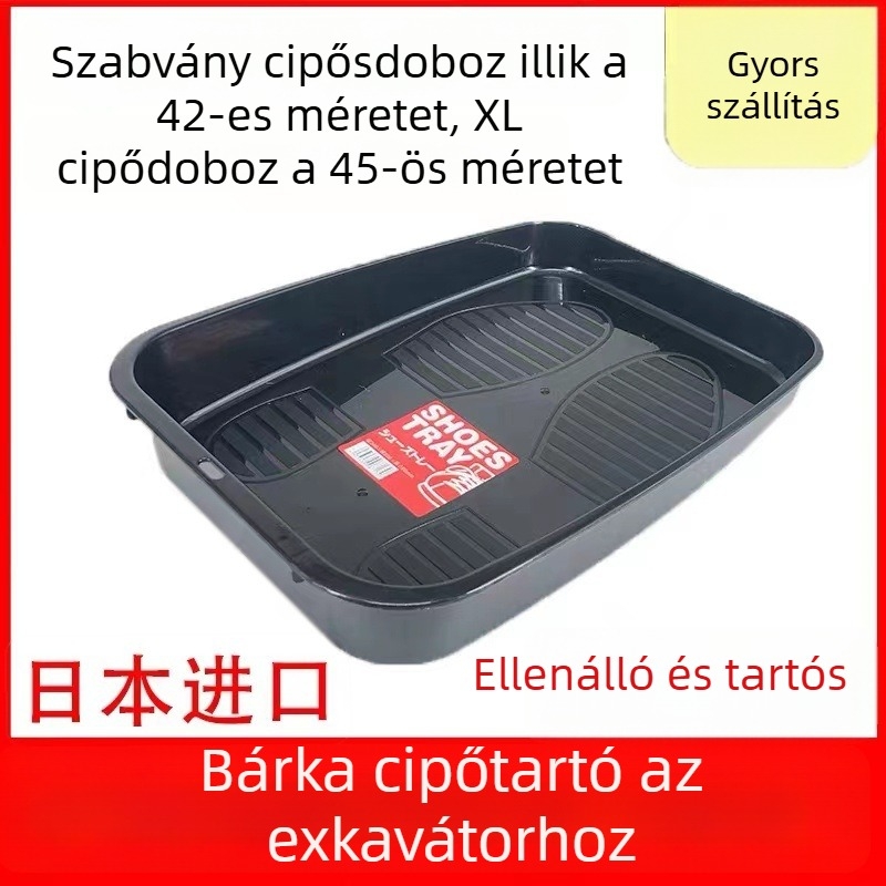 Vezetőfülke cipősdoboz – belső tároló rendszerező nehézgépekhez (kotró, rakodó, targoncá, daru)