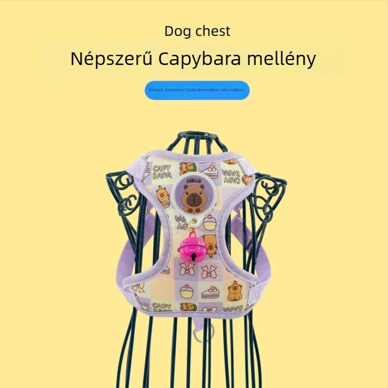 Nylon kutya mellény és póráz, Wanjia márka, kód Kapibala Net Bag