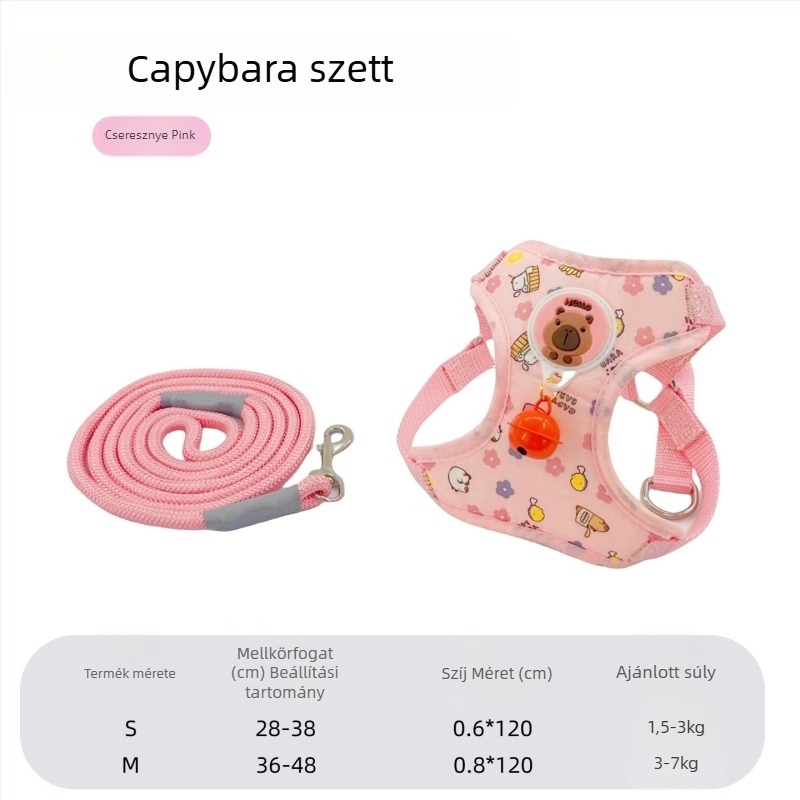 Nylon kutya mellény és póráz, Wanjia márka, kód Kapibala Net Bag