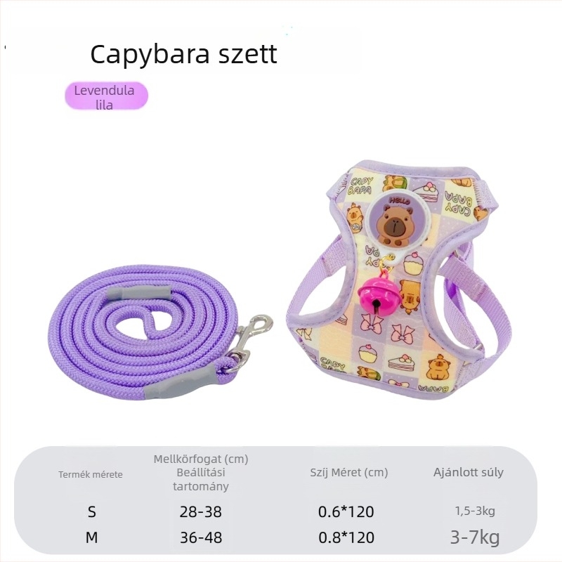 Nylon kutya mellény és póráz, Wanjia márka, kód Kapibala Net Bag