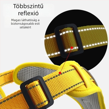 Timmei mellény típusú kutyahám, reflexiós, poliészter