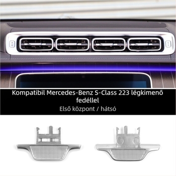 Miula Mercedes-Benz S‑Class légkivezető pedál fényes csíkkal és grillzár Be250225534, W223-kompatibilis