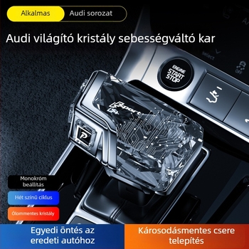 Kristály váltógomb LED világítással Audi A4/A5/A7/A8-hoz