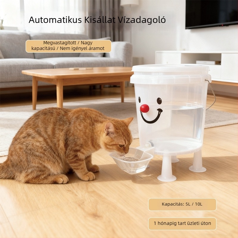 Cute Dopamine Macska vízellátó automata, vastagabb kialakítás, nagy kapacitás, áram nélkül