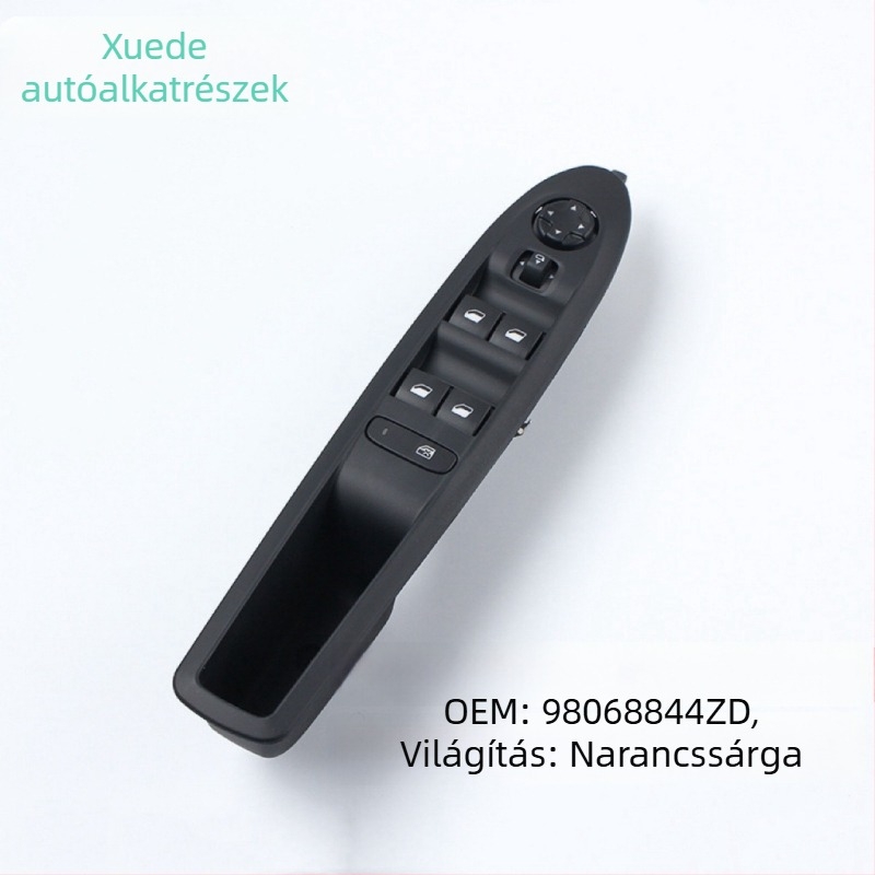 Bal oldali első ablakemelő kapcsoló Peugeot-Citroën C4L-hez, modellek 98068844ZD / 98009290ZD, OuLianPei