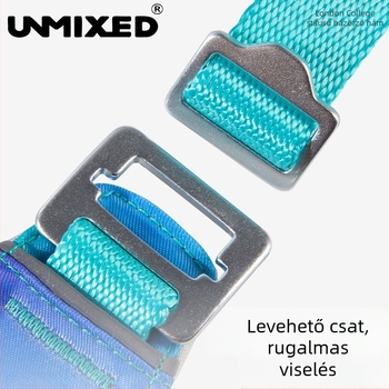 Gradient mintázatú kutya mellény, állítható, fogást ellenálló, poliészter