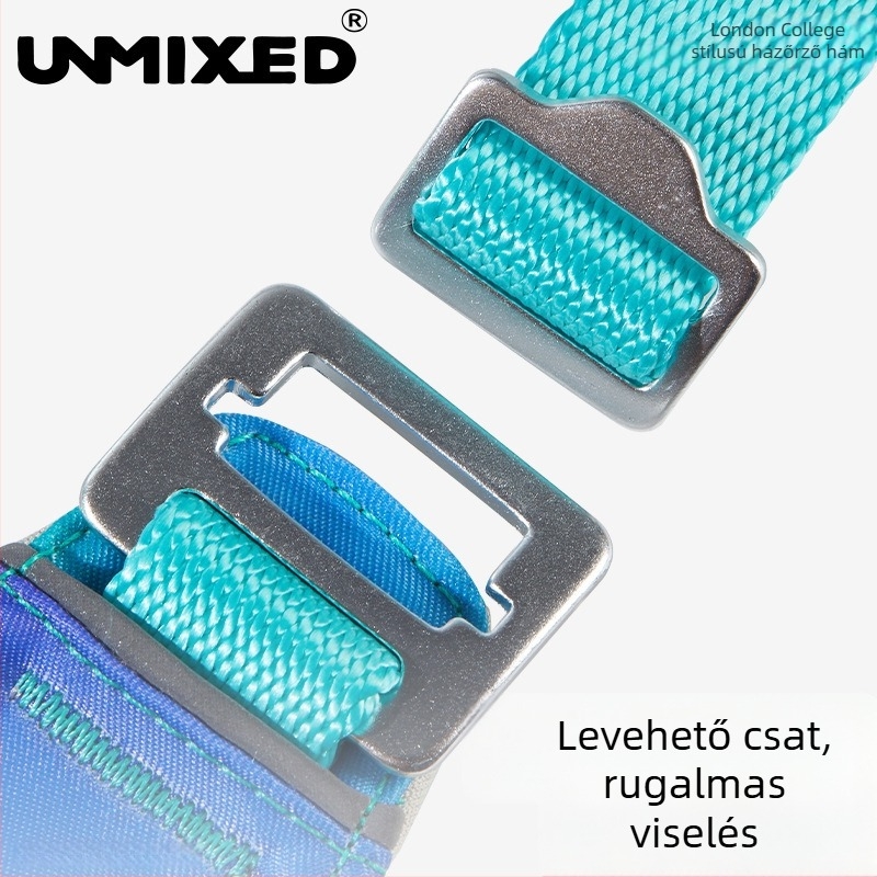Gradient mintázatú kutya mellény, állítható, fogást ellenálló, poliészter