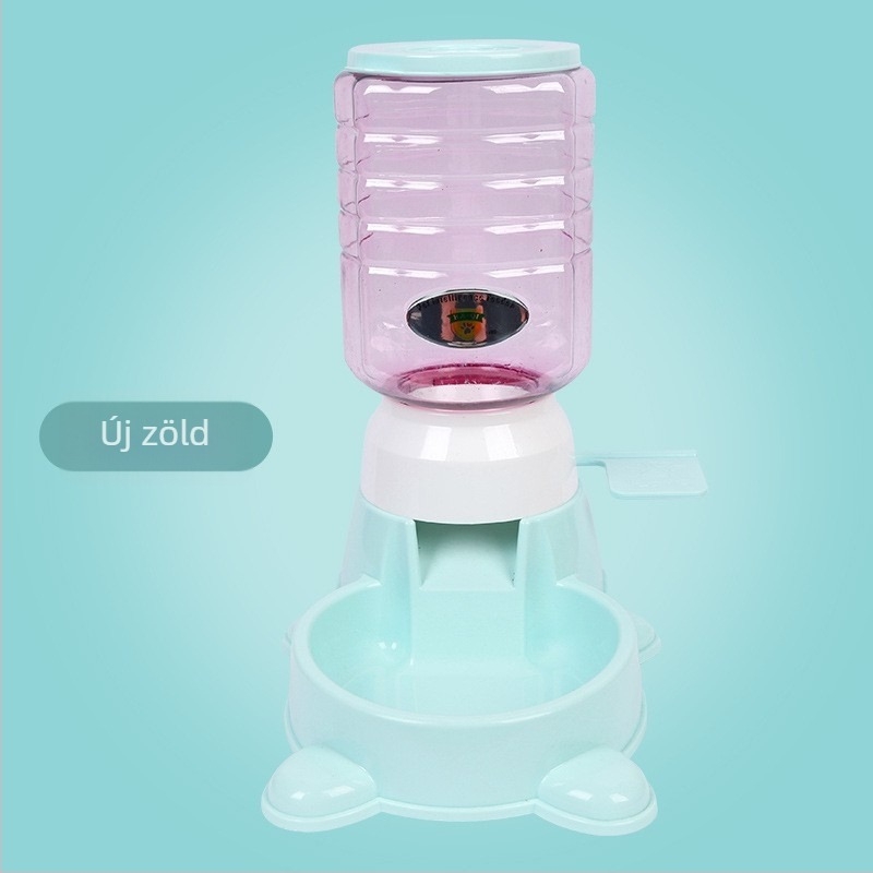 Állateledel-automata etető nyomógombos mennyiségi vezérléssel, csúszásmentes és dőlés elleni funkcióval, okos tál (PP+ABS+PET)