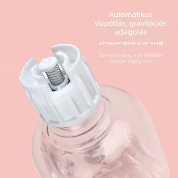 Macska tál kettős edény, automata etető és itató