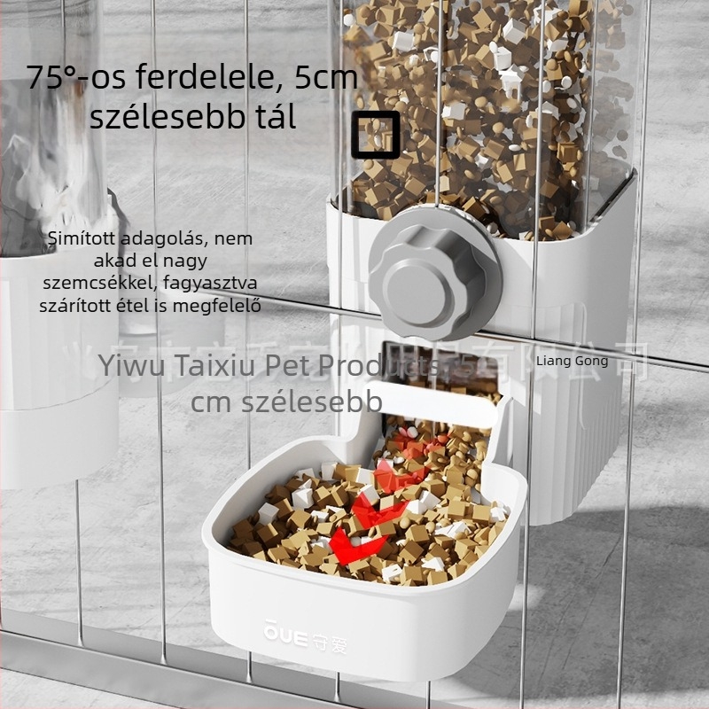 Macska víz adagoló és függő automata etető- és itatórendszer — műanyag, Guard Love, macskáknak