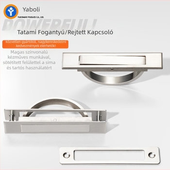 Tatami rejtett ívelt fogó szekrényekhez és fiókokhoz, cinkötvözet, öntvény, modern minimalista stílus