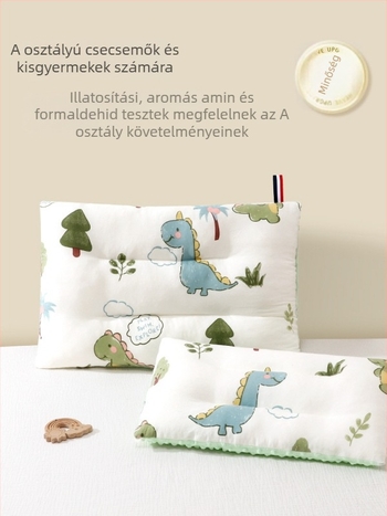 Gyerekeknek szóló karikatúra stílusú párna, mosott pamut anyag Washed Cotton, biztonsági osztály A, 1–3 éveseknek, 2025 nyár