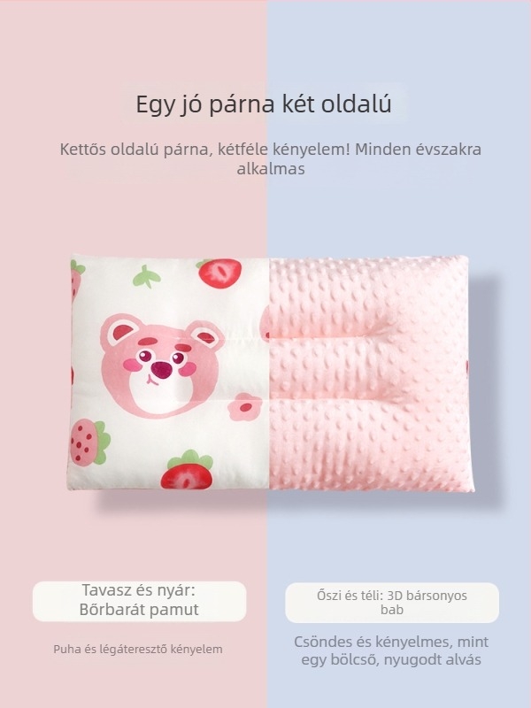 Gyerekeknek szóló karikatúra stílusú párna, mosott pamut anyag Washed Cotton, biztonsági osztály A, 1–3 éveseknek, 2025 nyár